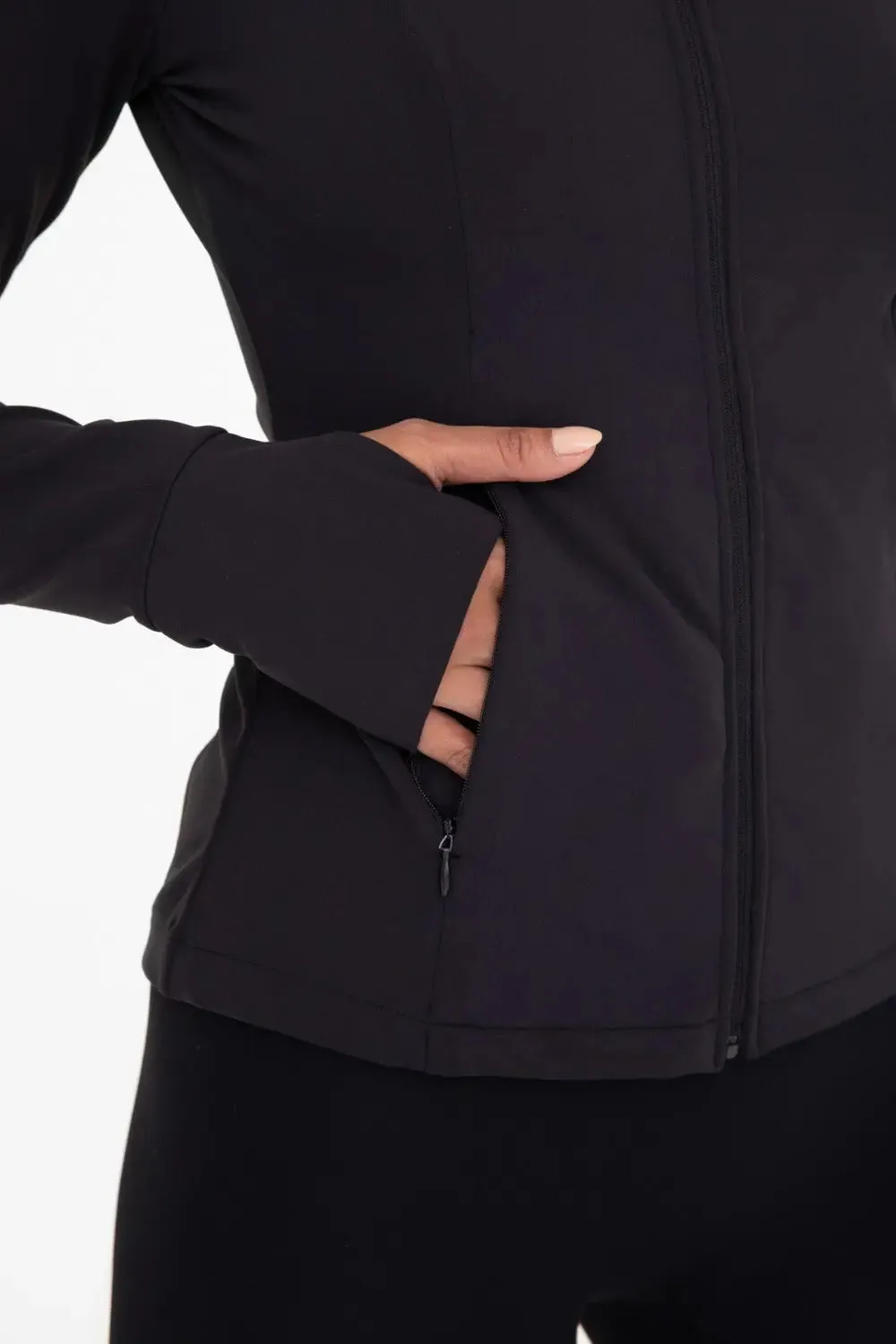 Mono B Fleece-Lined Slim Fit Active Jacket – Warm, Stylish & Functional