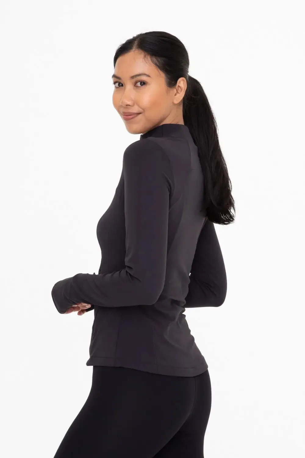 Mono B Fleece-Lined Slim Fit Active Jacket – Warm, Stylish & Functional