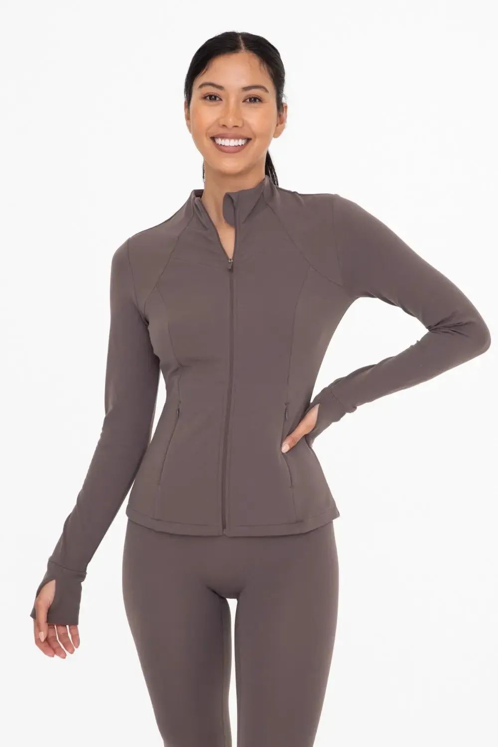 Mono B Fleece-Lined Slim Fit Active Jacket – Warm, Stylish & Functional