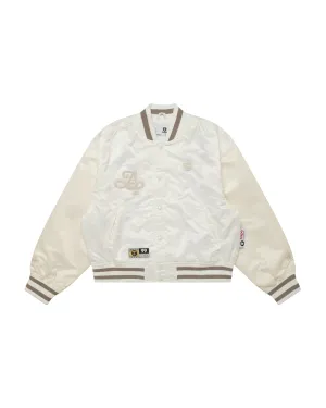 Moonface logo varsity jacket