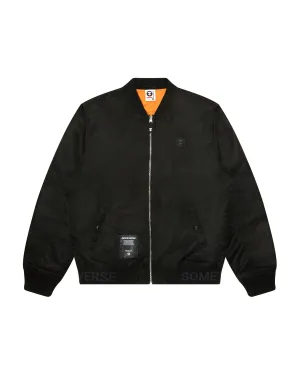 Moonface logo zip-up bomber jacket