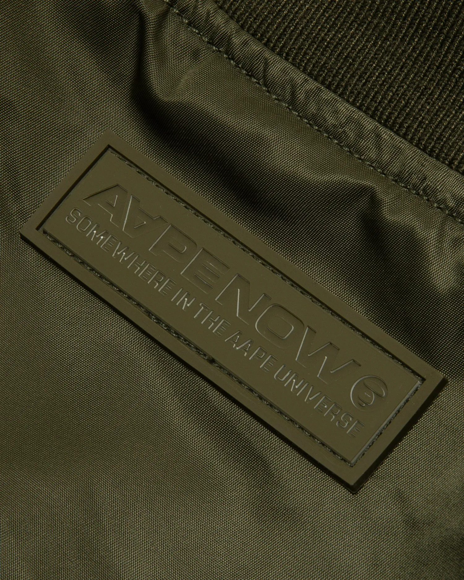 Moonface logo zip-up bomber jacket