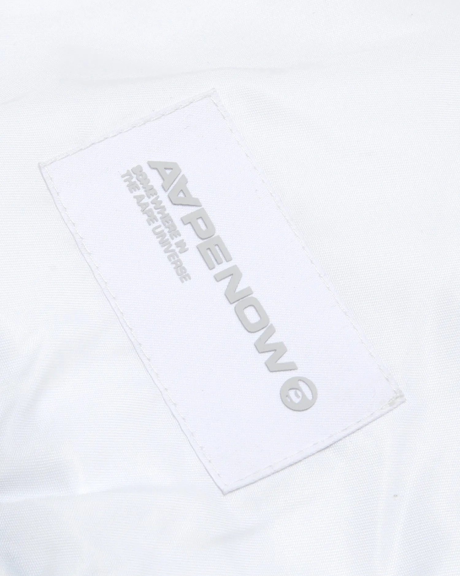 Moonface patch jersey baseball jacket