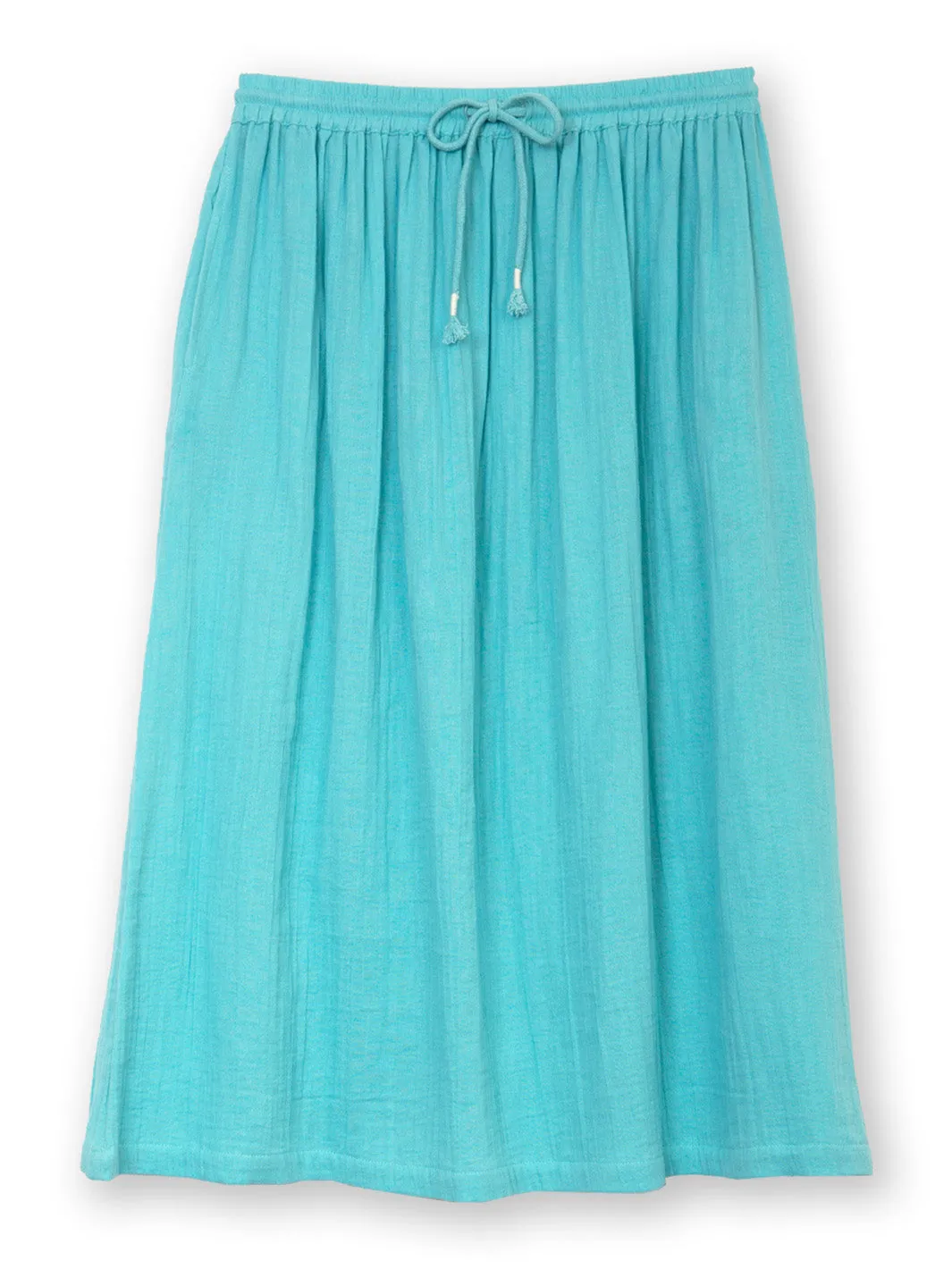 Mudeford muslin skirt lagoon