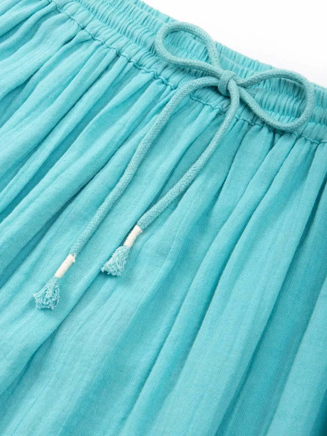 Mudeford muslin skirt lagoon