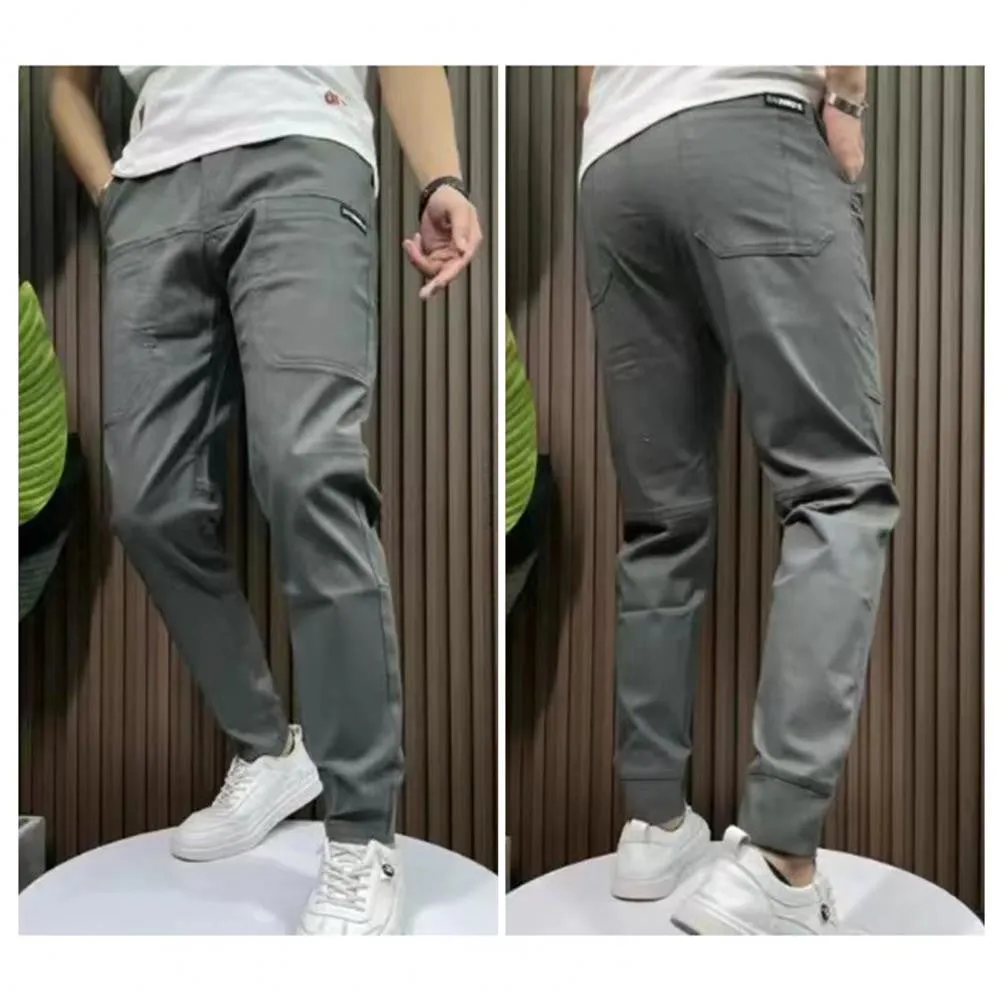 Multi-pocket Stretch Pants