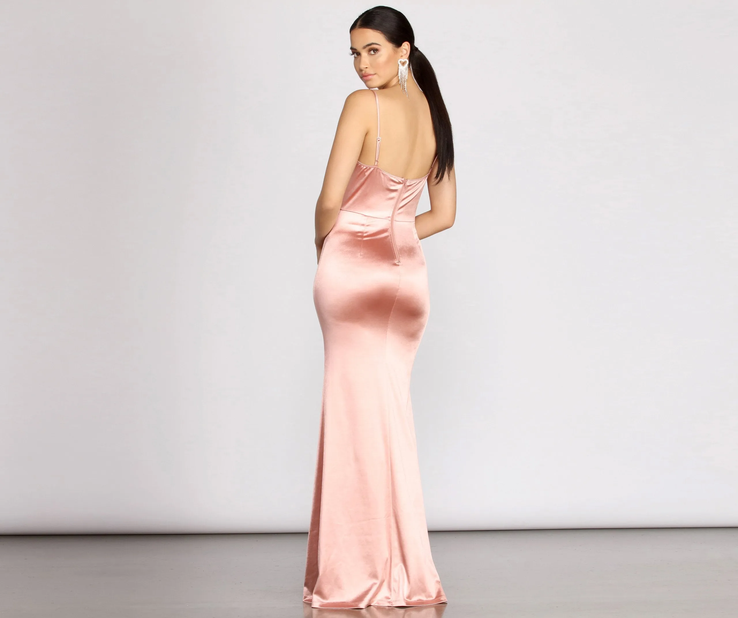 Nahla Formal Stylish Satin Mermaid Dress