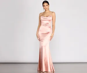 Nahla Formal Stylish Satin Mermaid Dress