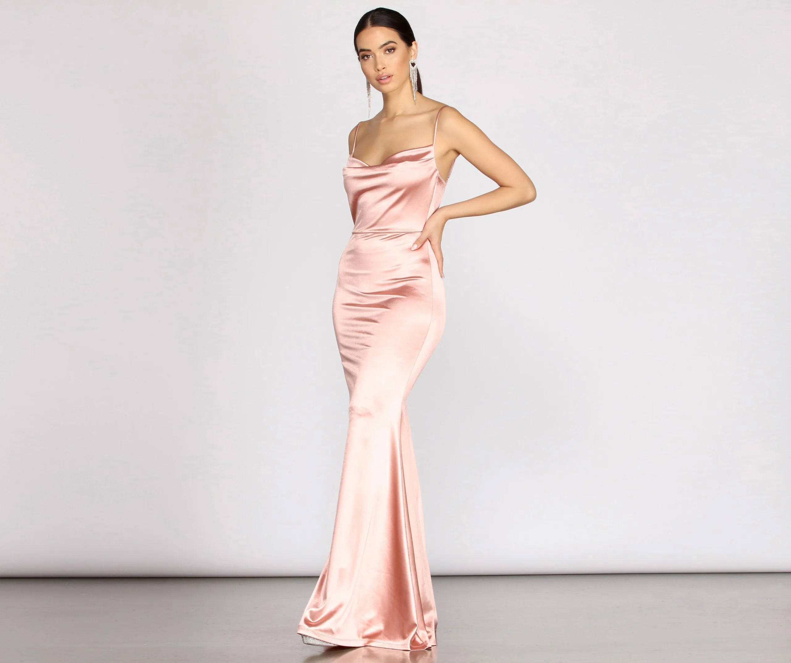 Nahla Formal Stylish Satin Mermaid Dress