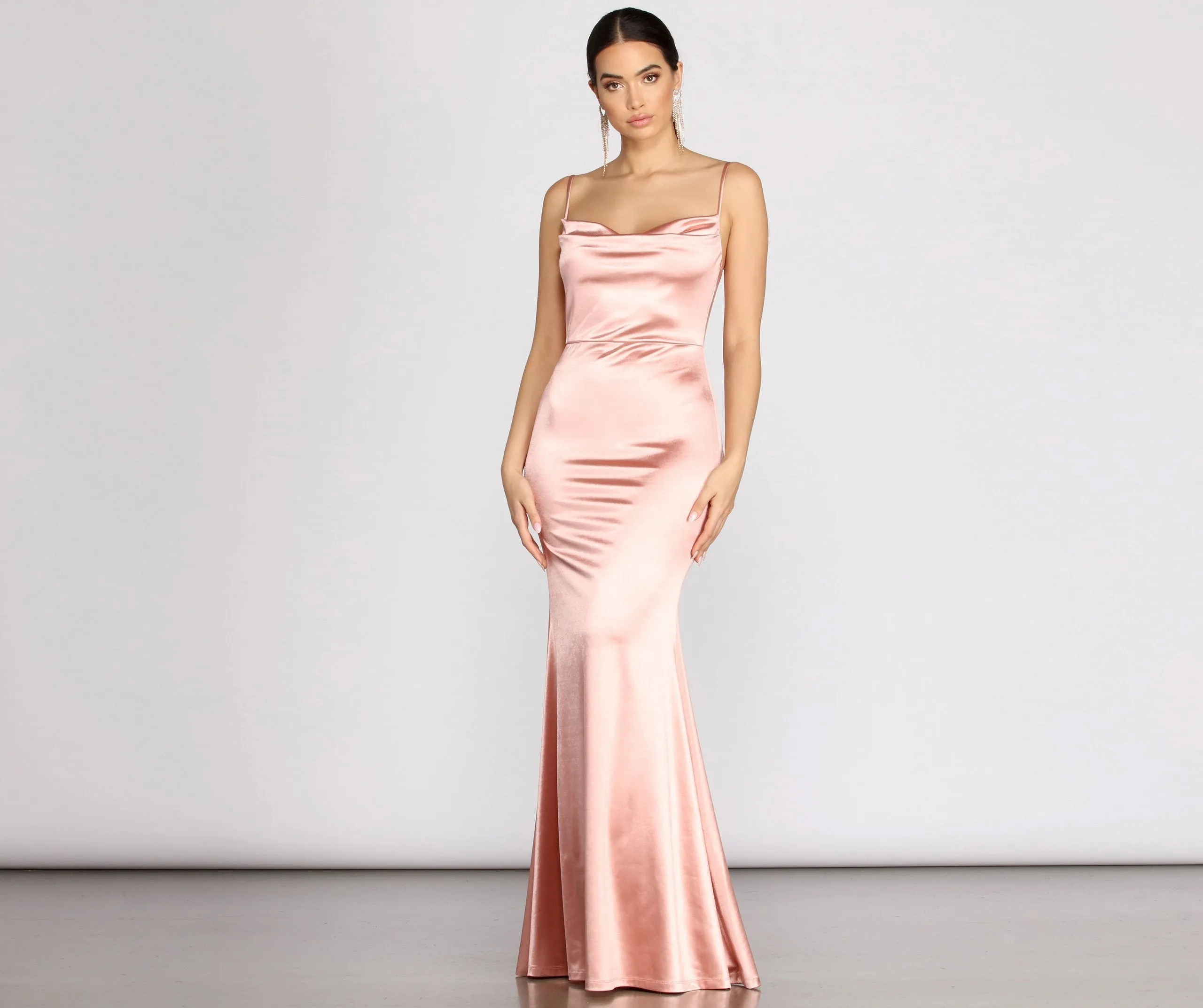 Nahla Formal Stylish Satin Mermaid Dress