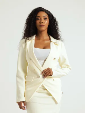 Nautical Slim Fit Blazer - Cream