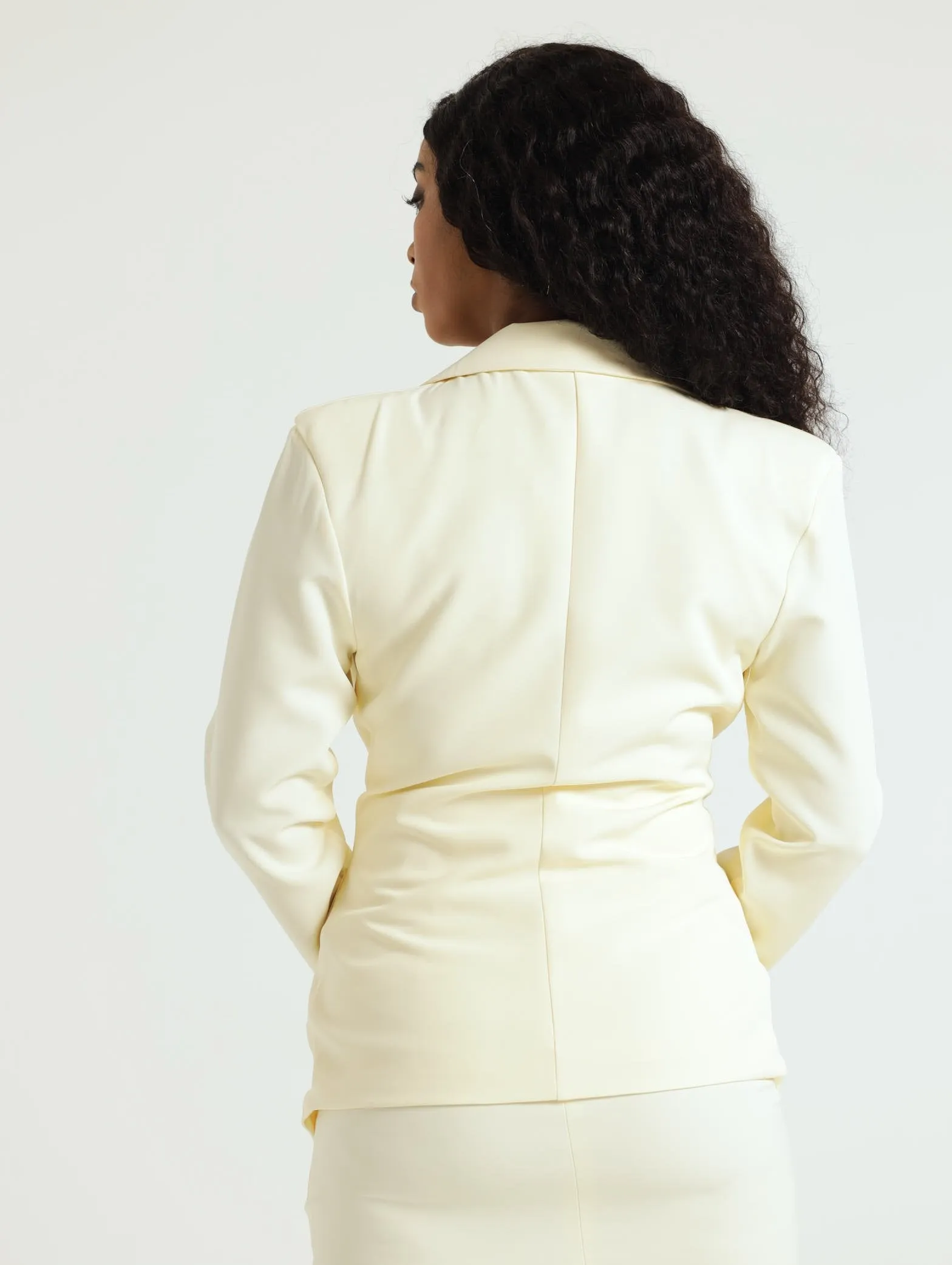 Nautical Slim Fit Blazer - Cream
