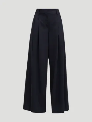 New Didi Wool Twill Pant in Charcoal
