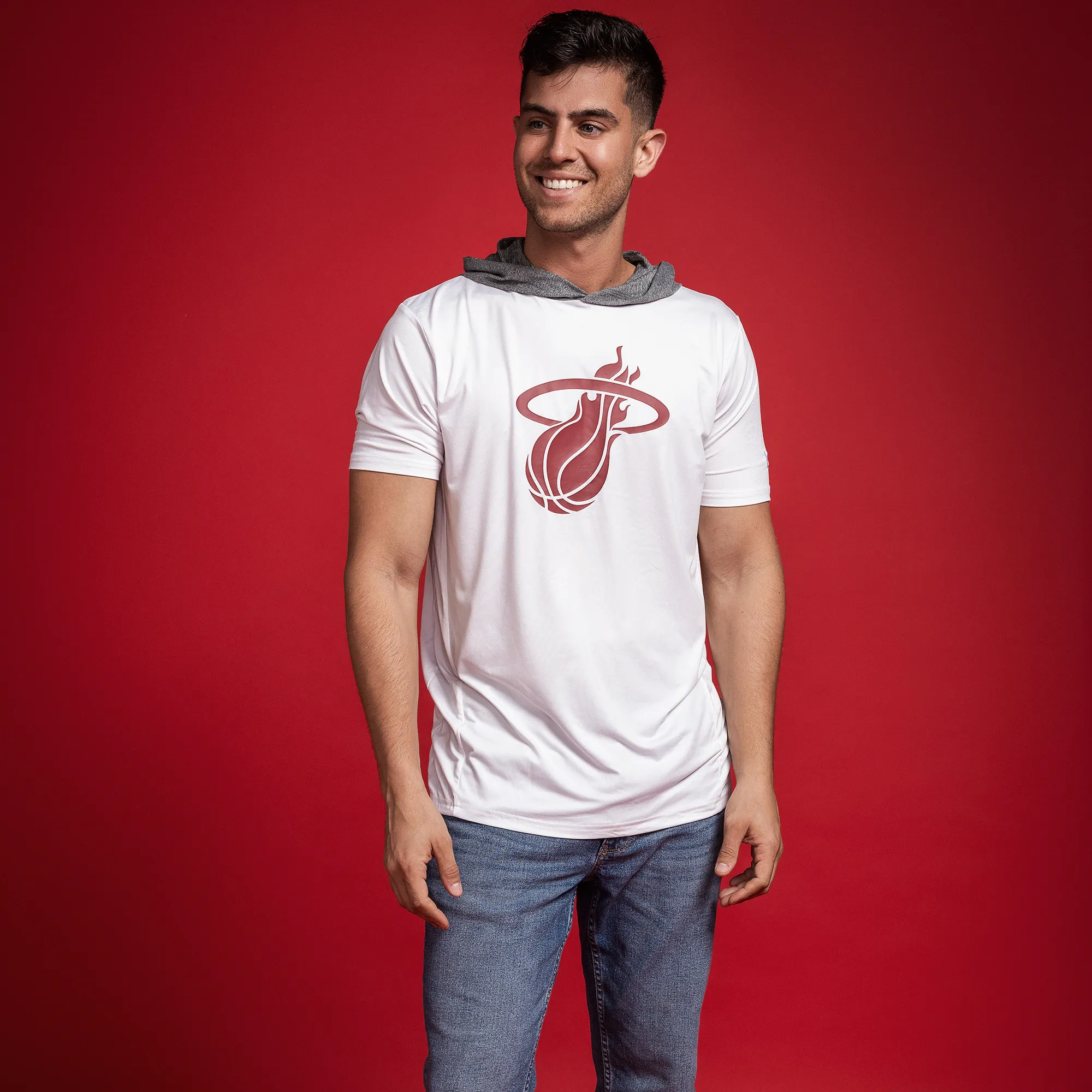 New Era Miami HEAT Logo Hoodie Tee