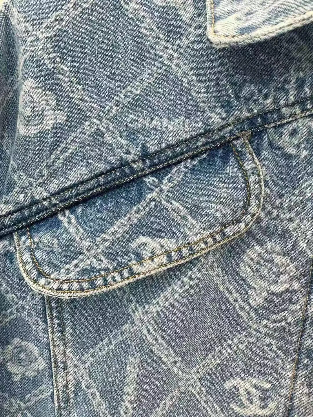 New Logo Print Denim Jacket