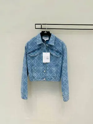New Logo Print Denim Jacket