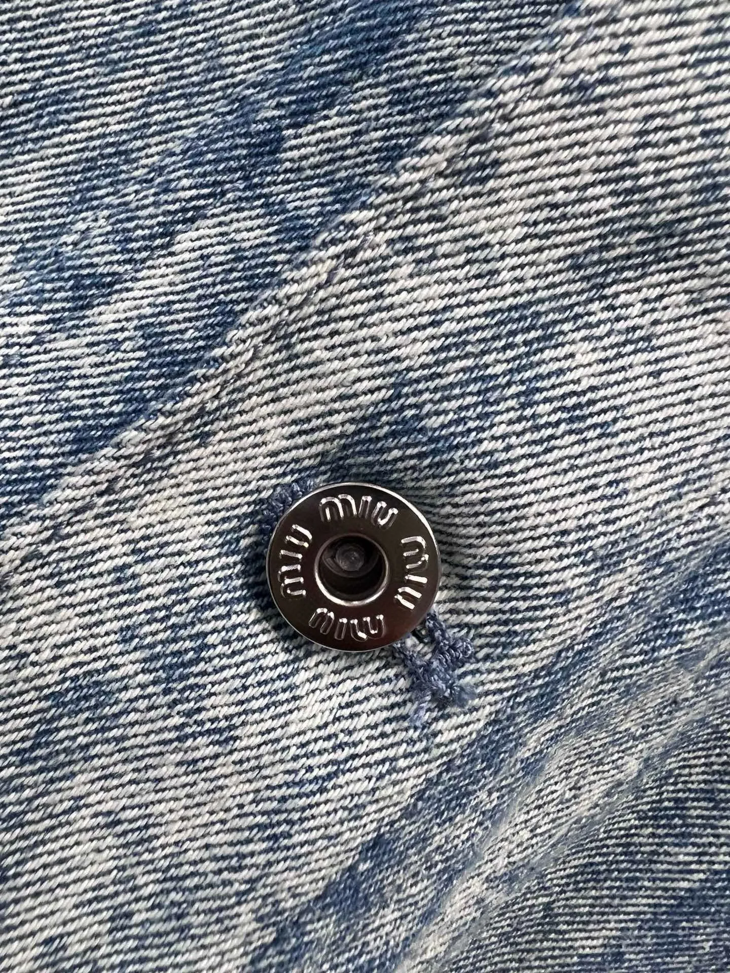 New logo striped tie-dye pocket canvas denim jacket