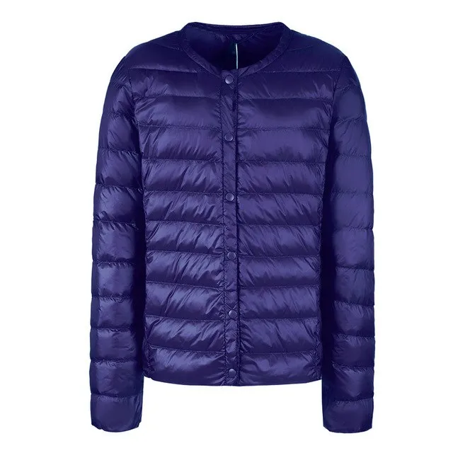 NewBang Brand Down Coat Female Ultra Light Down Jacket Women Thin Slim Windbreaker Without Collar Coat Lightweight Warm Parkas