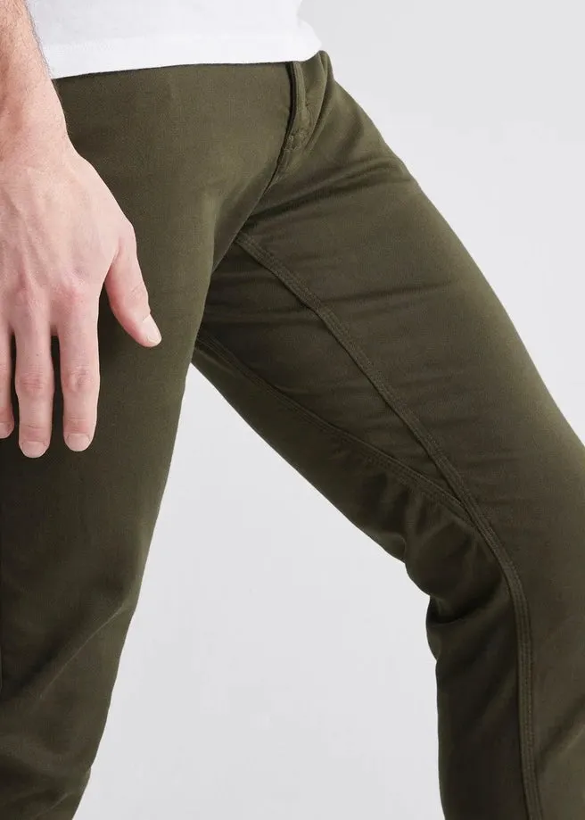 No Sweat Slim Pant in Army Green