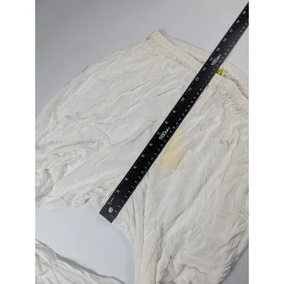 NWT NOE Sheer Pajama Pants Size 3 / M Lycra Blend w/ Pockets Stretch Pull On