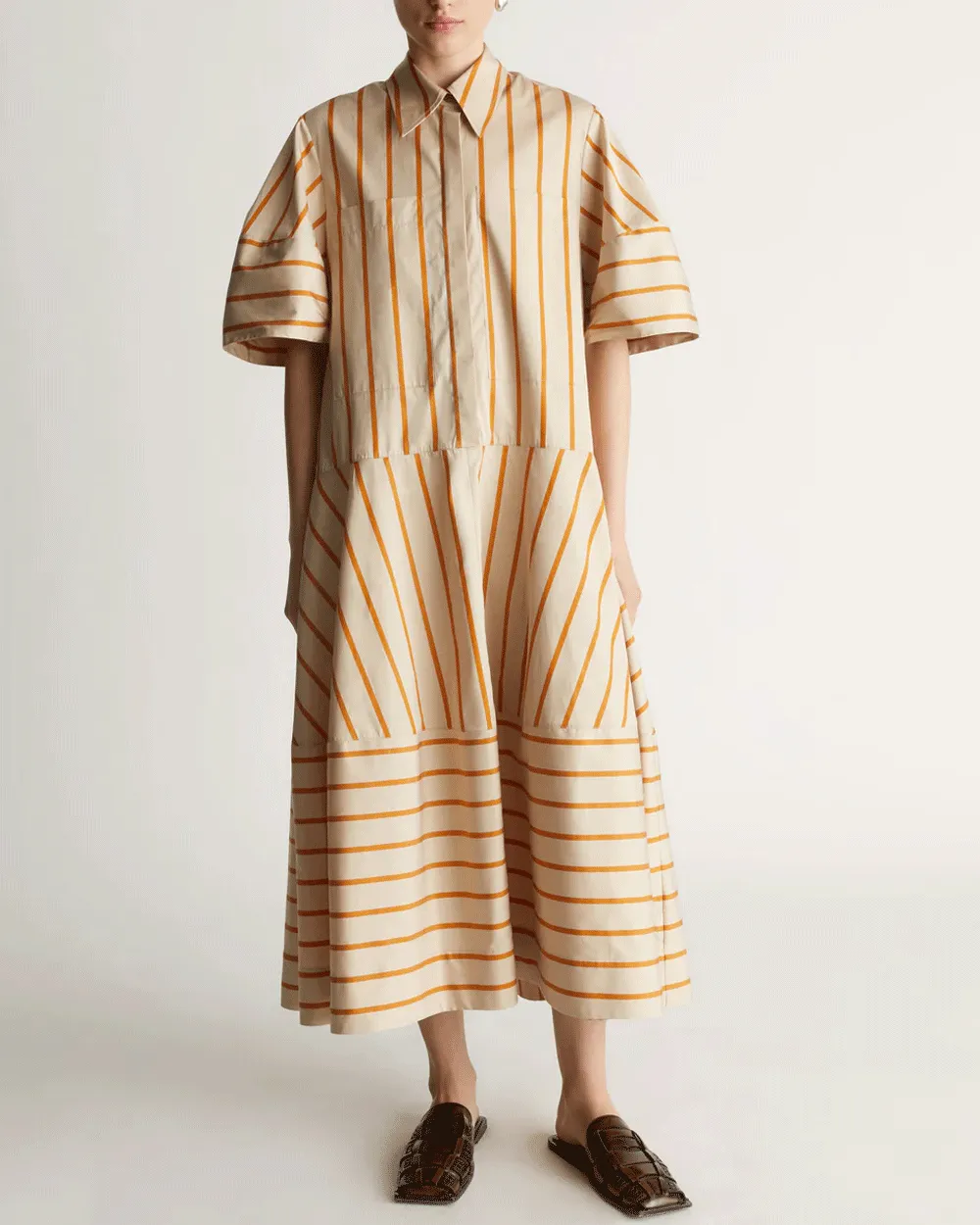 Orange George Lantern Dress