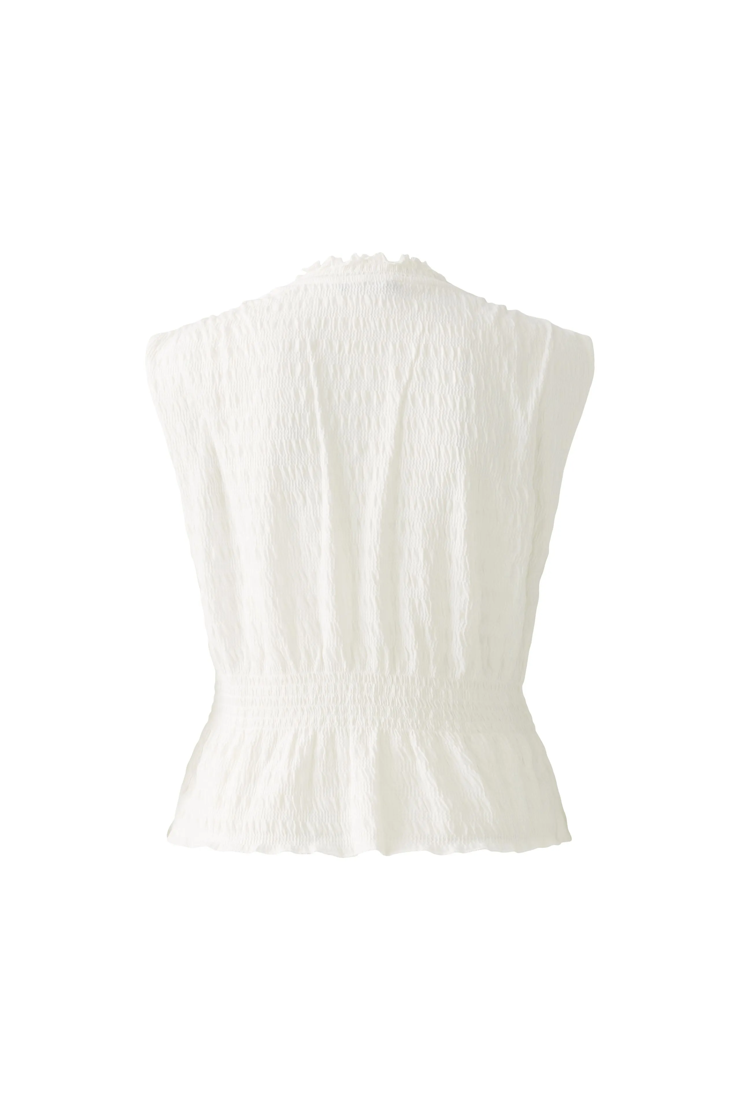 Oui High Neck Peplum Style Top