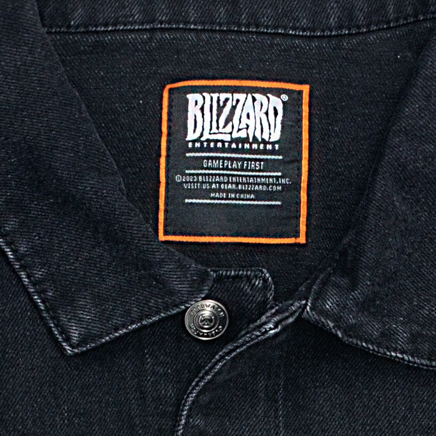 Overwatch Denim Black Button-Up Jacket