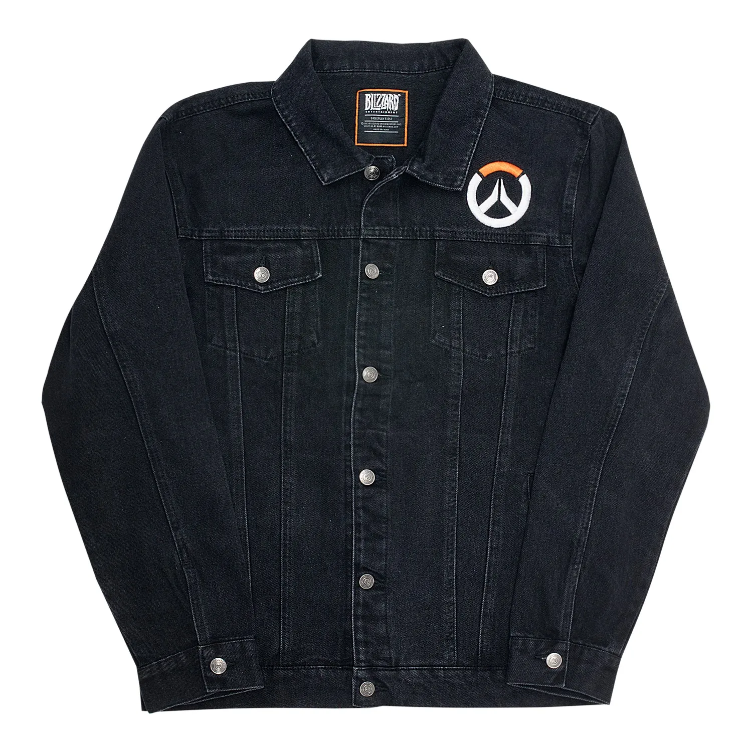 Overwatch Denim Black Button-Up Jacket