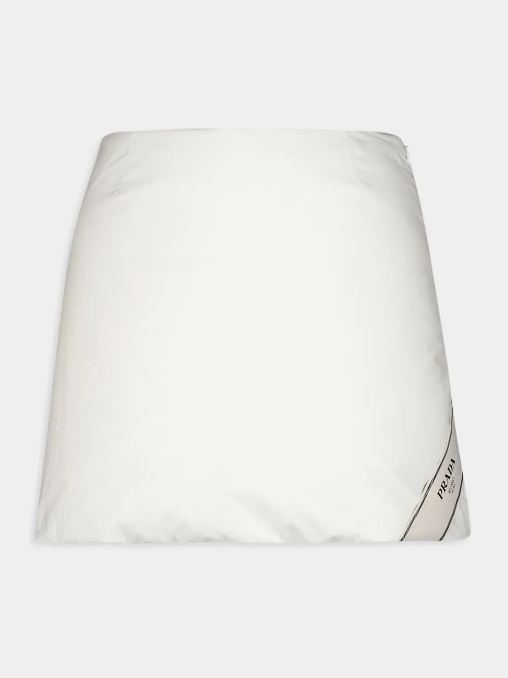 Padded Cotton Miniskirt