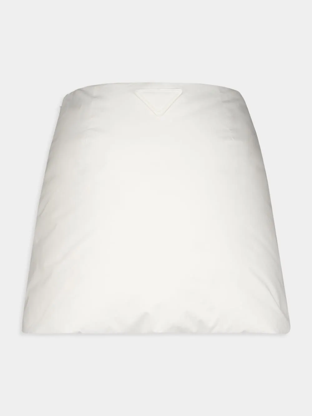 Padded Cotton Miniskirt