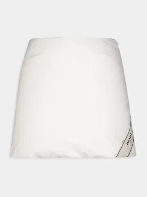 Padded Cotton Miniskirt
