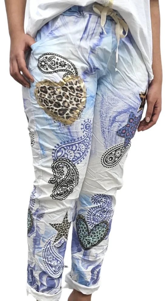 PAISLEY cotton stretch pants