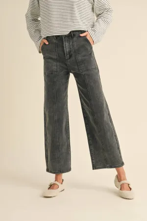 Paneled Stretch Denim