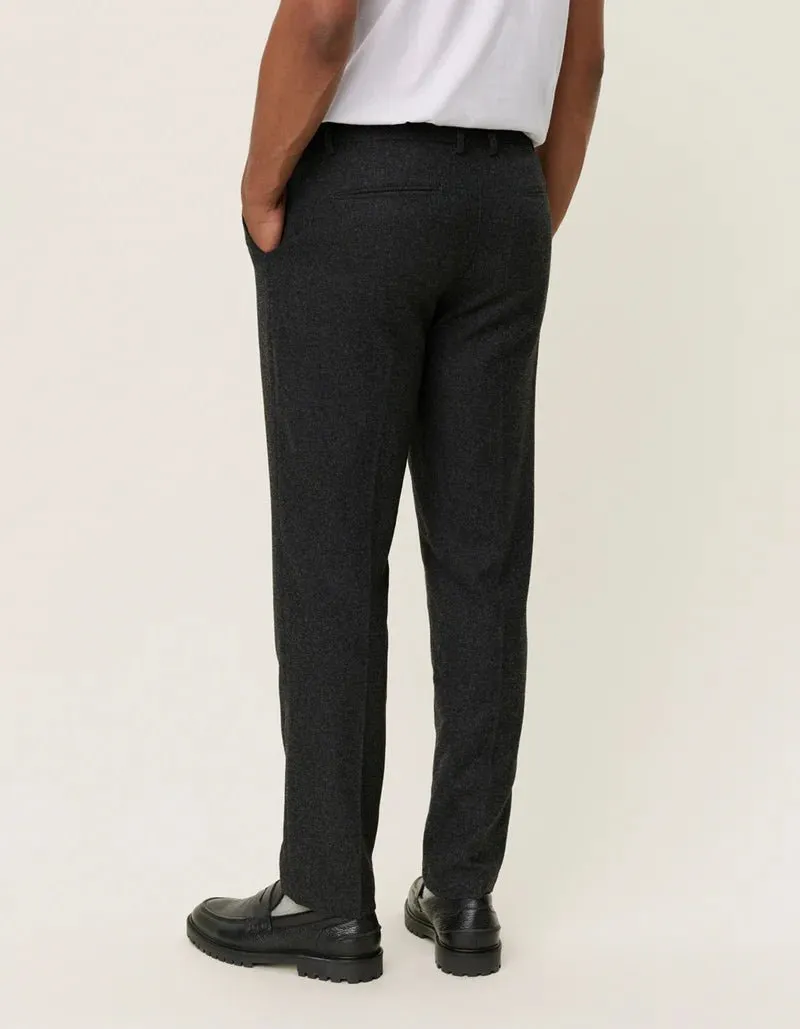 Pantalon COMO REG WOOL SUIT PANTS Charcoal Melange