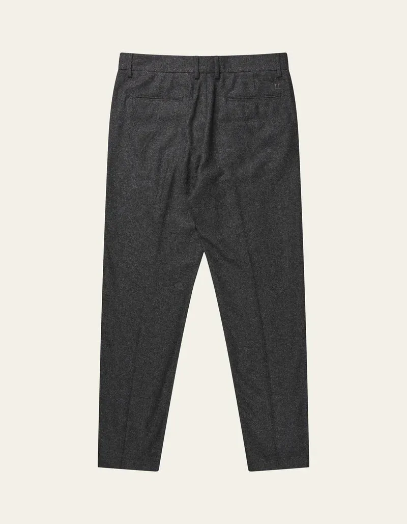 Pantalon COMO REG WOOL SUIT PANTS Charcoal Melange