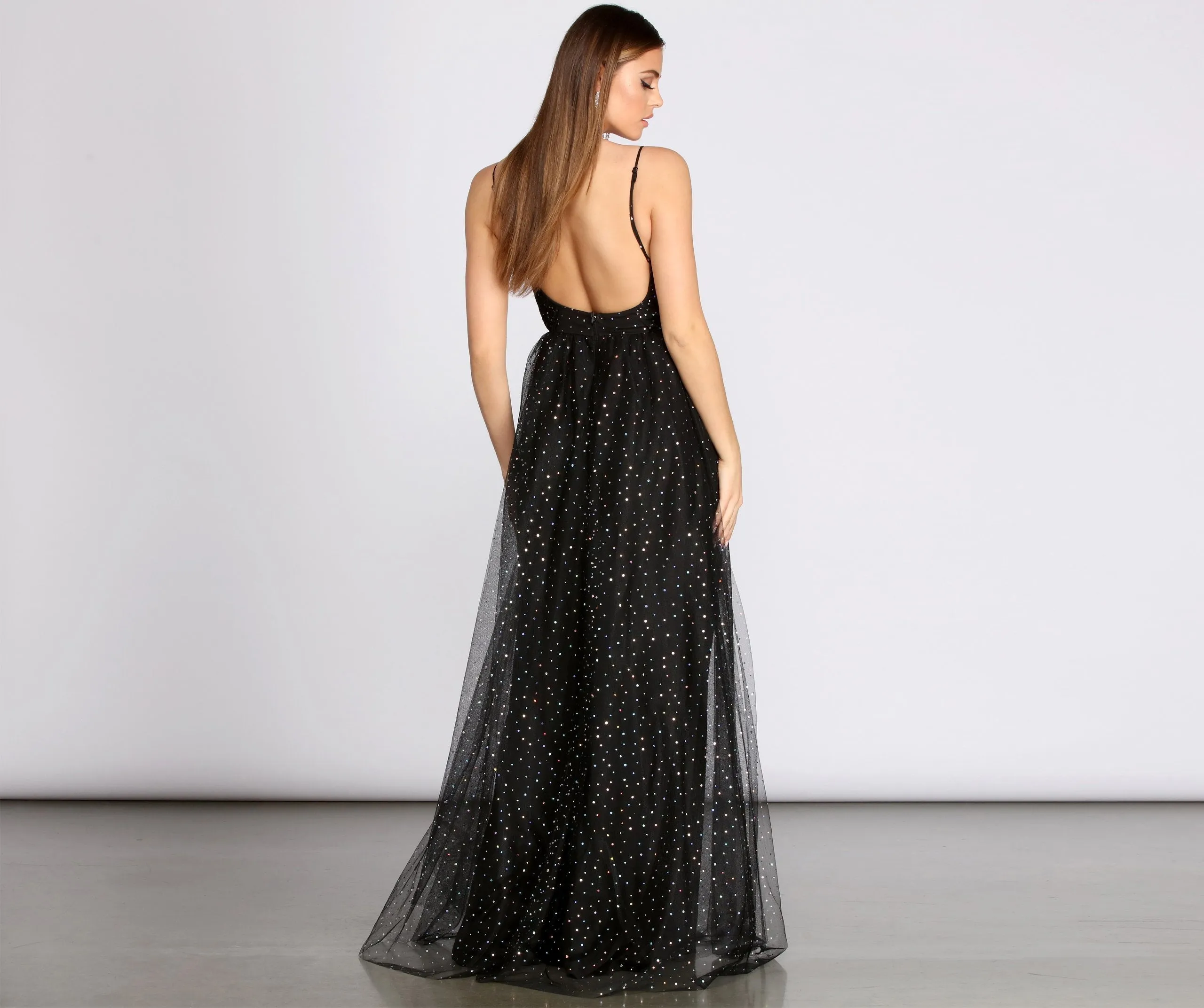 Parker Heat Stylish Stone Tulle Dress