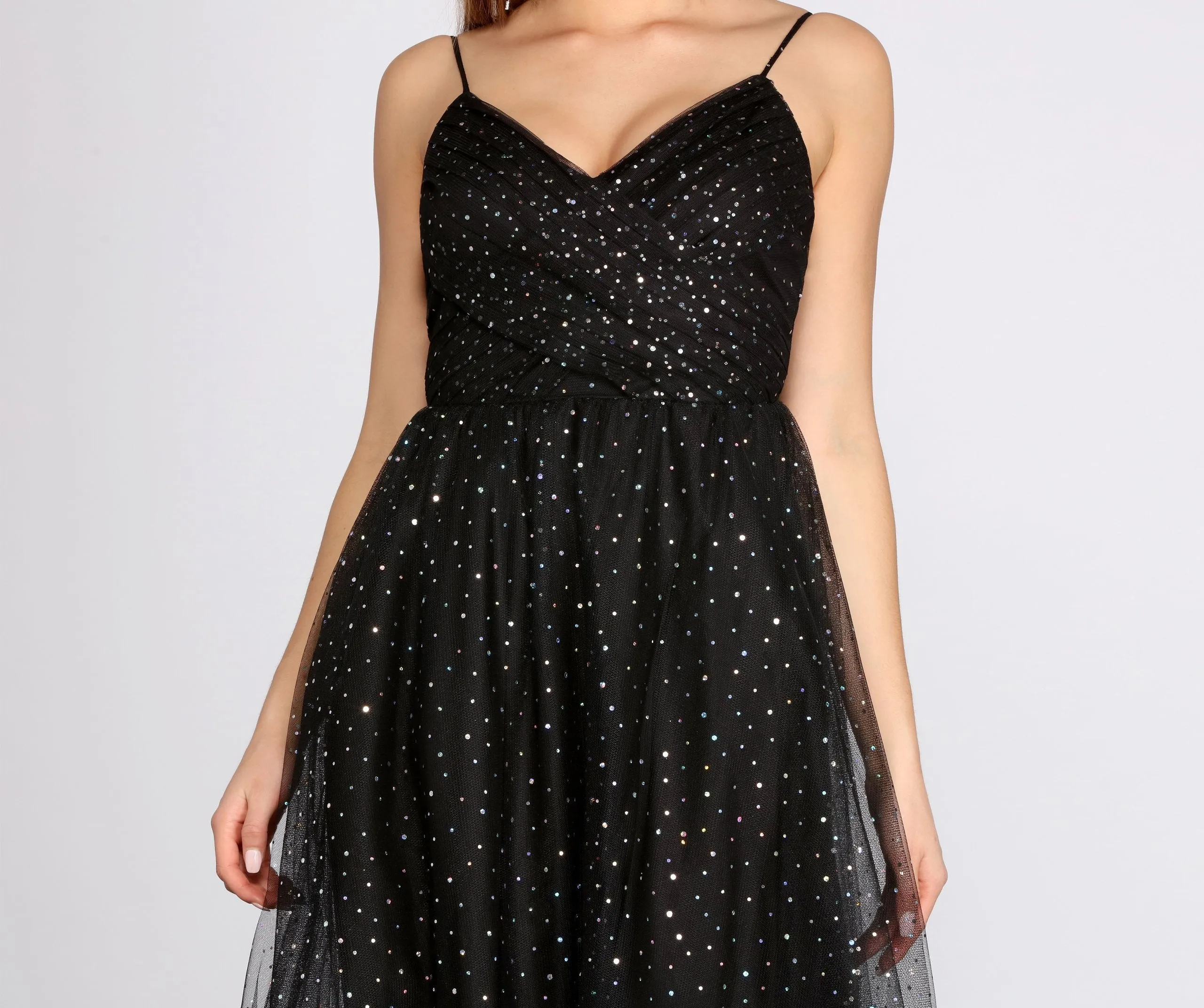 Parker Heat Stylish Stone Tulle Dress
