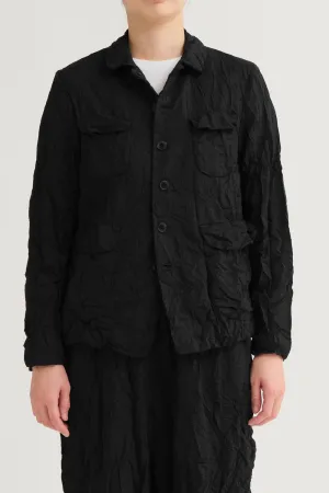 Pas de Calais Stripe Crinkle Short Jacket