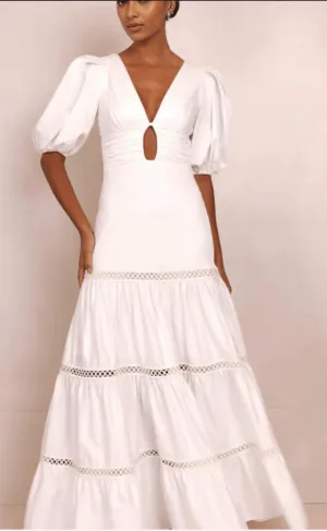 PatBO - Maxi Dress With Plunge Neckline