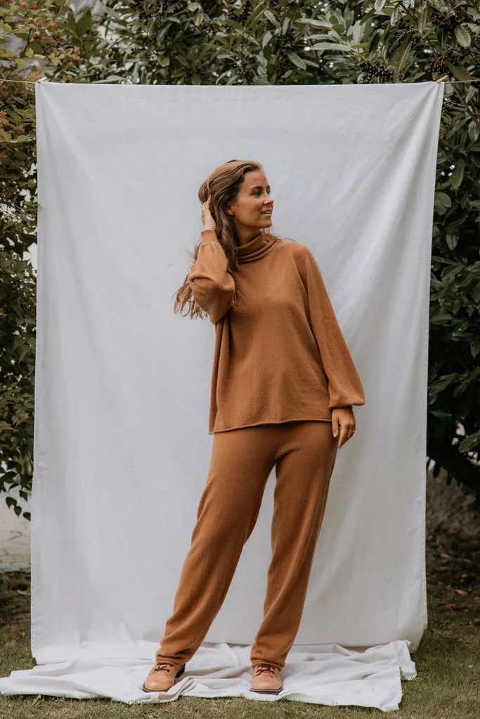 Pilva W, Cashmere Pants - Almond