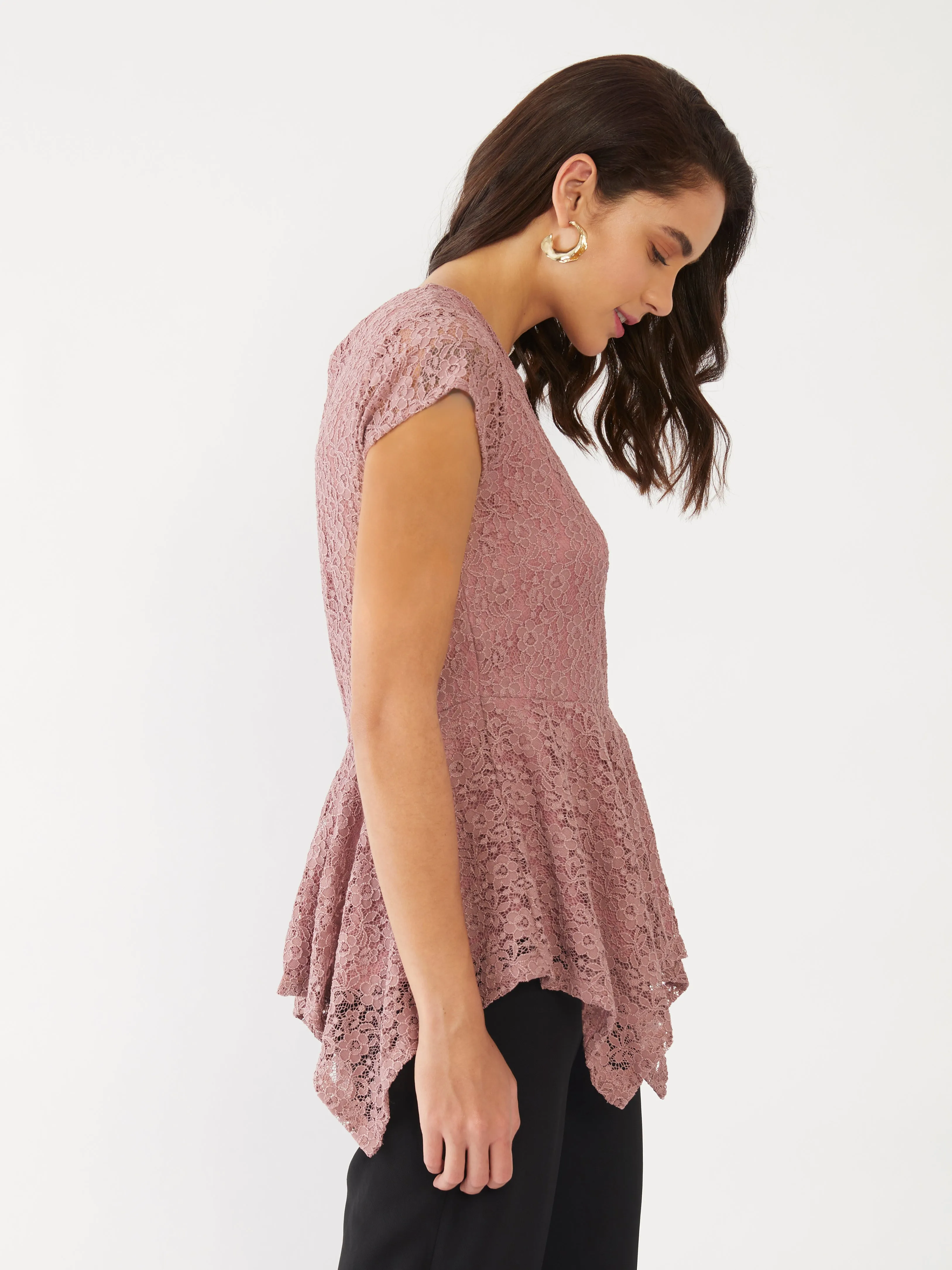 Pink Lace Top
