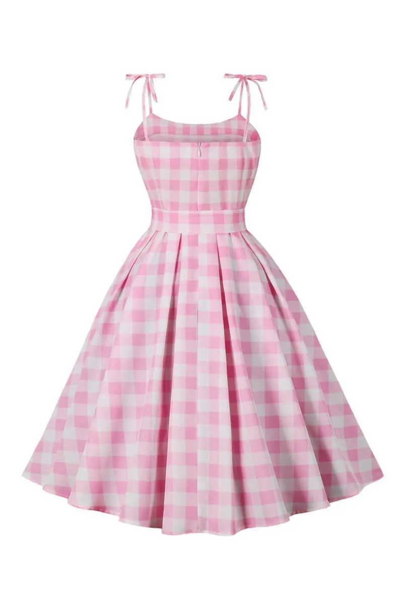 Plaid Pin Up Vintage 1950s Dresses