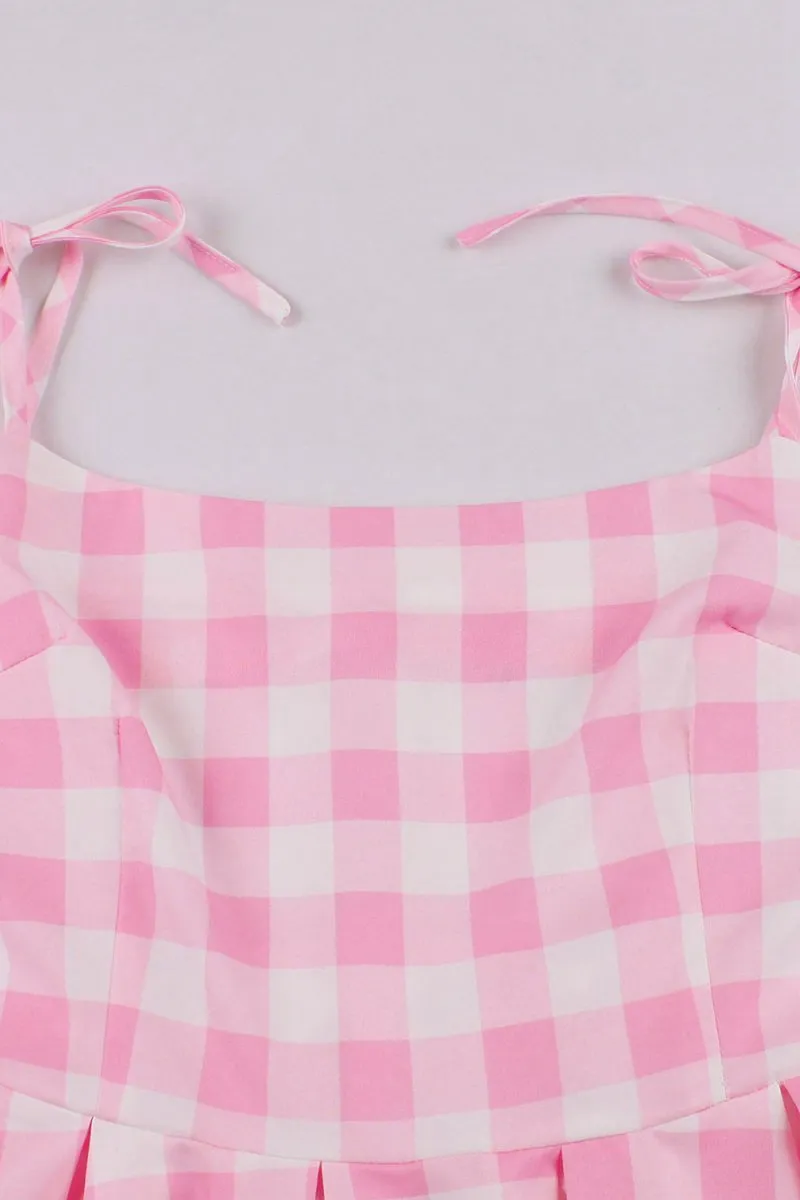Plaid Pin Up Vintage 1950s Dresses