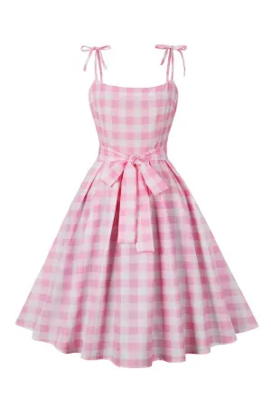 Plaid Pin Up Vintage 1950s Dresses