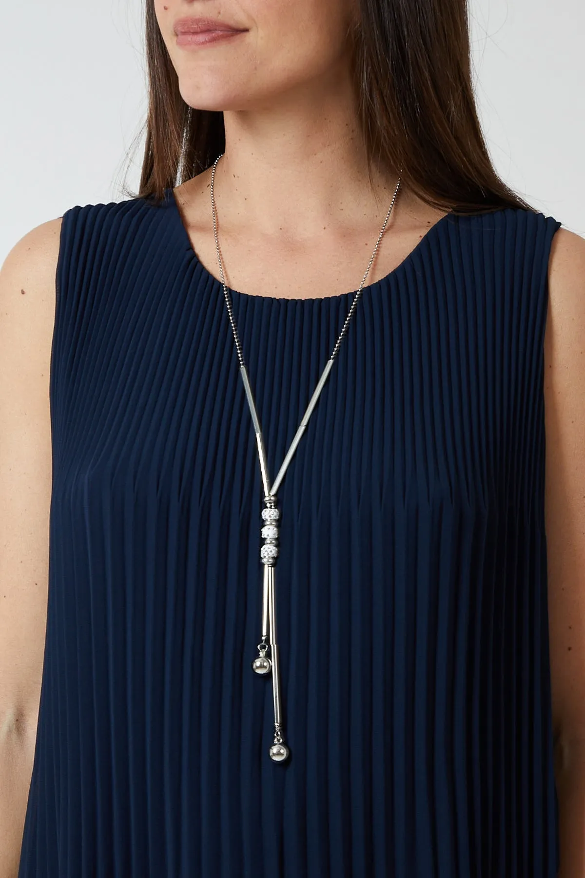 Pleated Necklace Vest