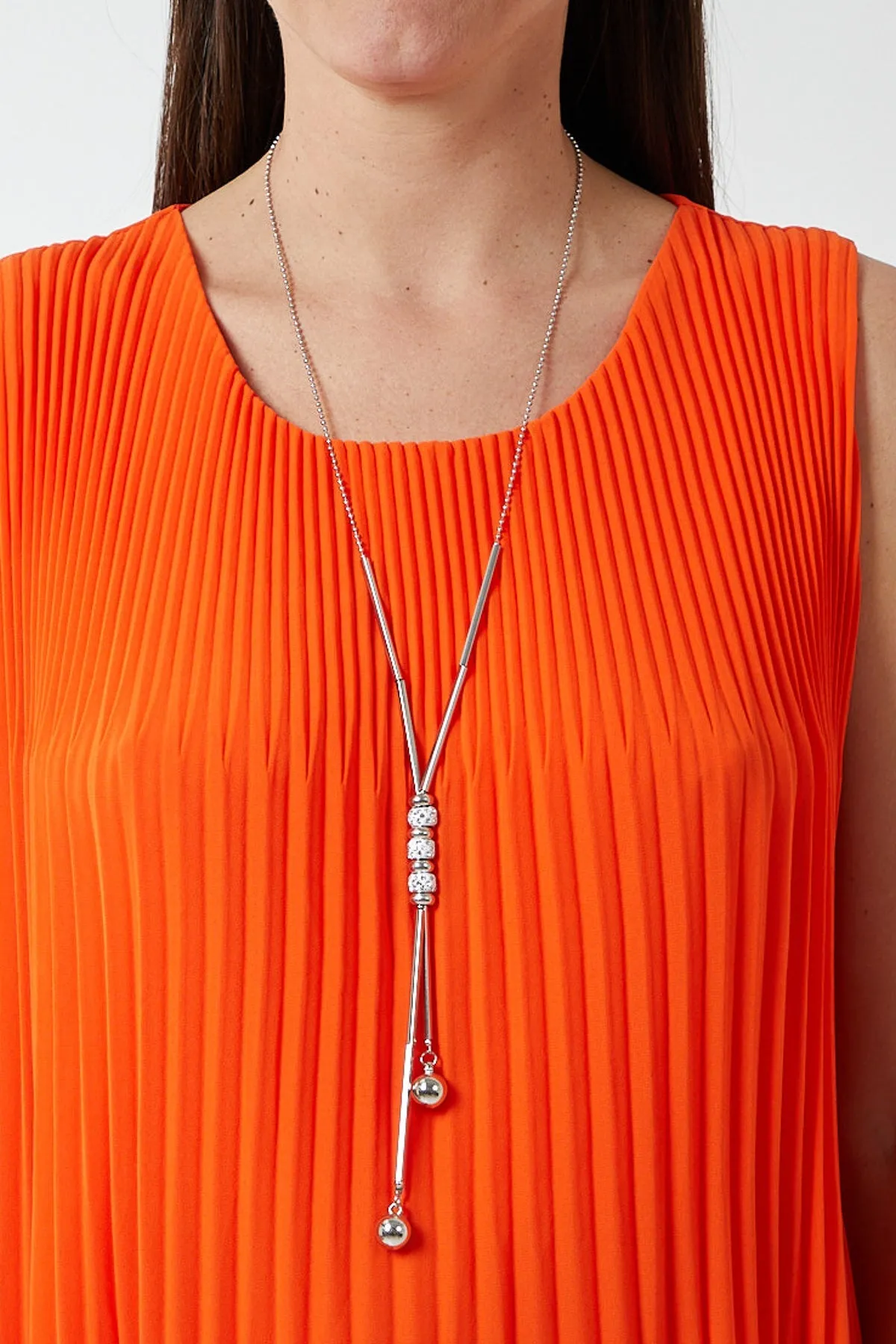 Pleated Necklace Vest