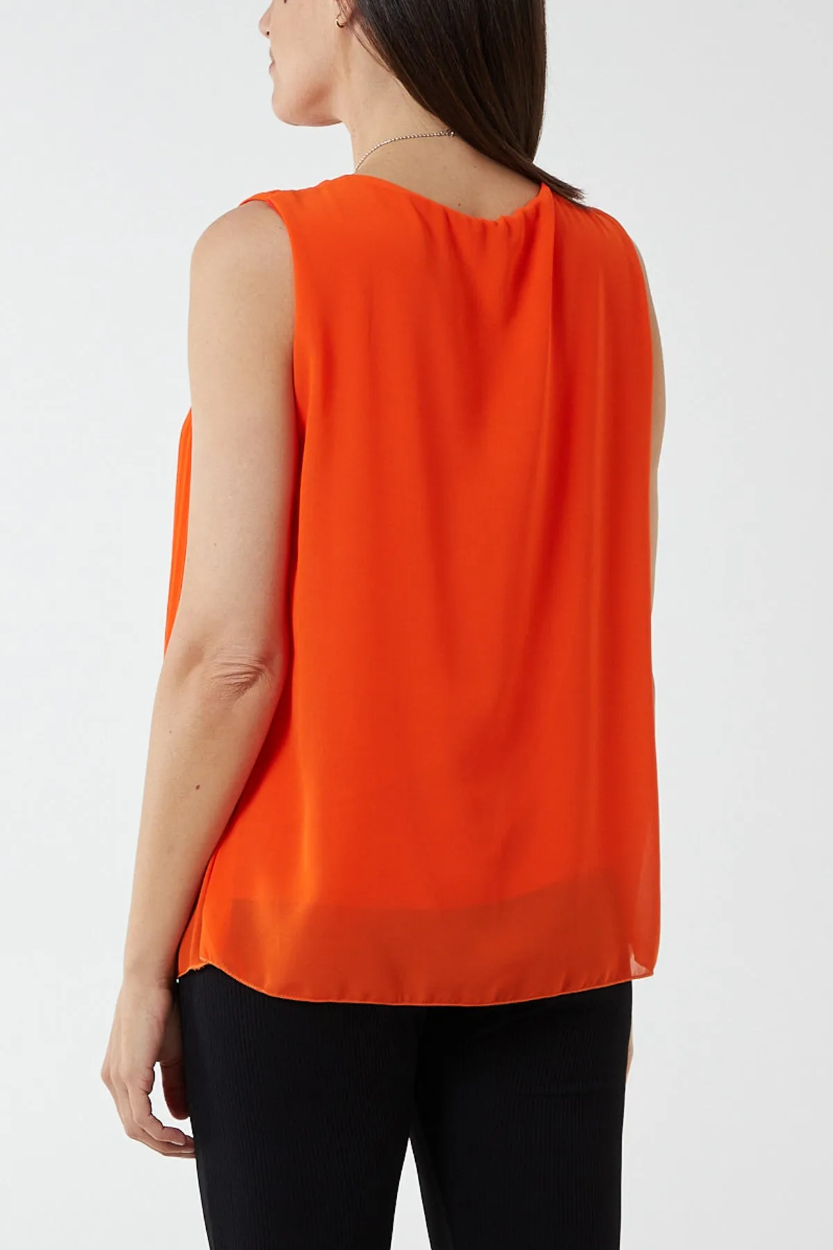 Pleated Necklace Vest