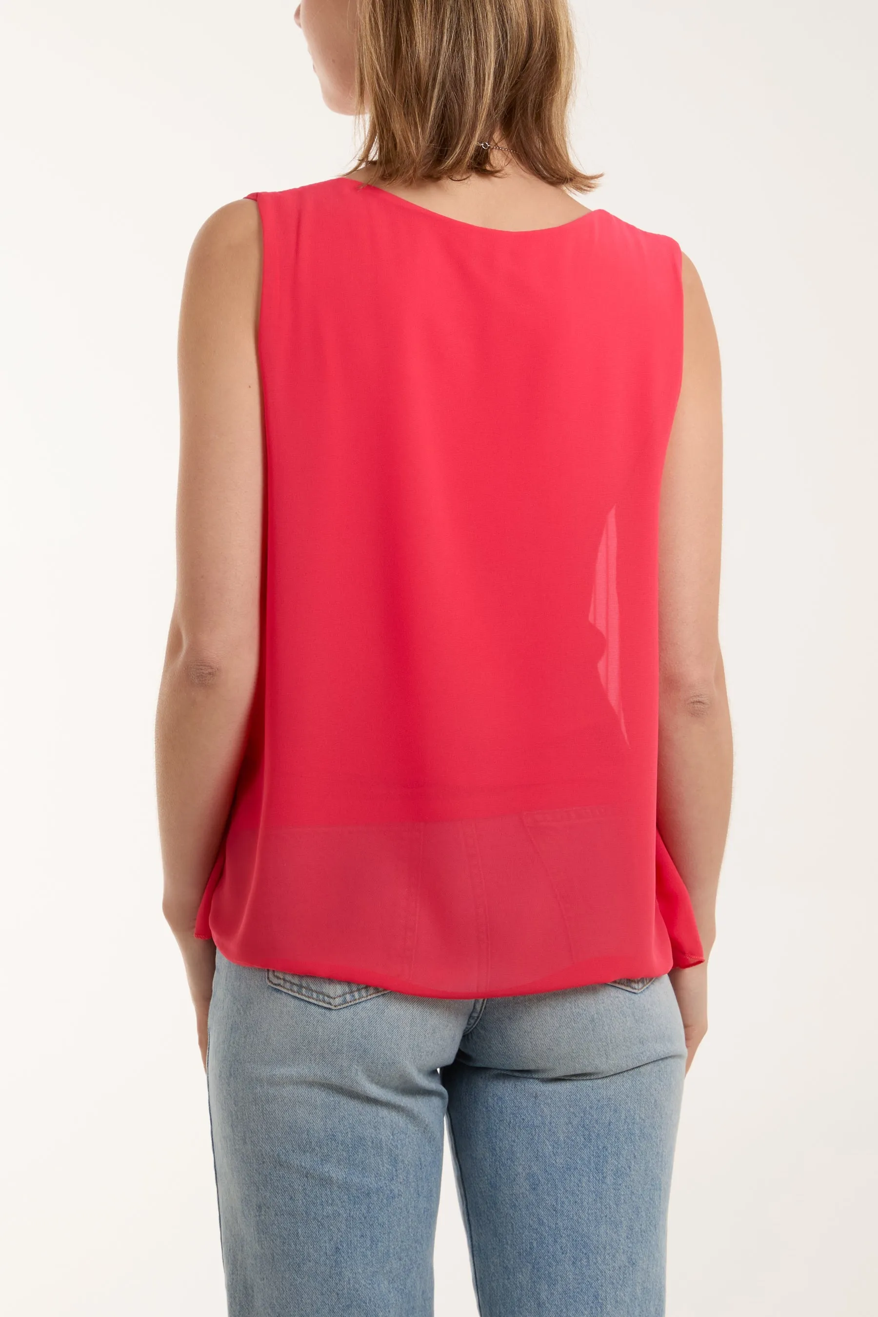Pleated Necklace Vest
