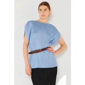 Pleated Oversized Dolman Blouse