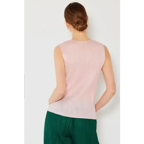 Pleated Sleeveless Tank Top